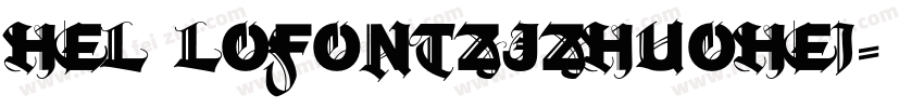 Hel loFontZJZhuoHei字体转换